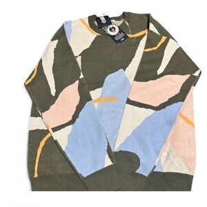 Target Women's Crewneck Sweater - Green, Blue, Pink, Cream